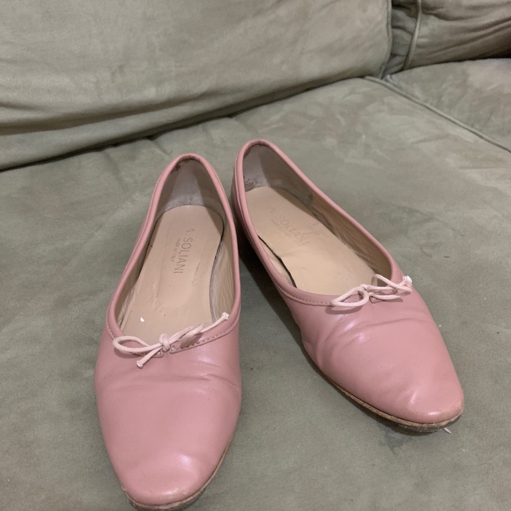 Ballet flat by A. Soliani in Dusty Rose